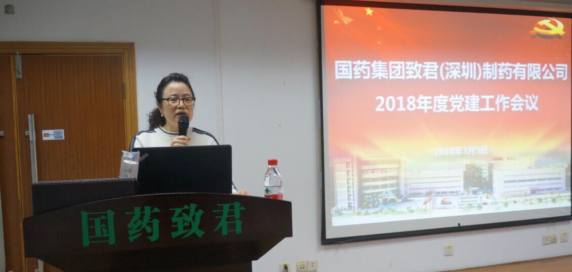 1、党委书记黄艳传达学习了郭建新书记在国药集团2017年党建工作会暨党的十九大精神专题学习班上的讲话精神.jpg
